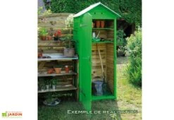 Armoire De Jardin En Bois Simia - 90 X 58 X 204 Cm 9 Armoire De Jardin En Bois Simia - 90 X 58 X 204 Cm -Promos Jardin Garage Magasin 0100539va