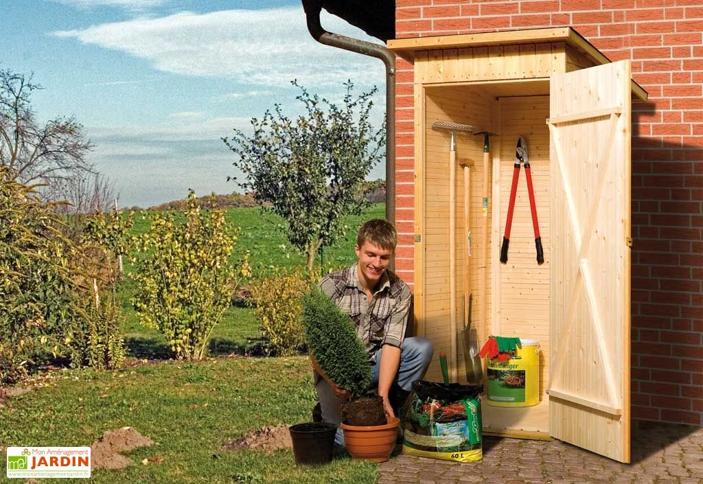 Armoire De Jardin Bois 14 Mm + Plancher Massif : 83 X 85 X 195 Cm 3 Armoire De Jardin Bois 14 Mm + Plancher Massif : 83 X 85 X 195 Cm – Image 3