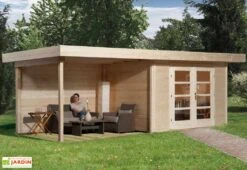 Abri Design Chill-Out 3 28mm (14,16 M²: 590x240 Ou 17,7m²: 590x300) 8 Abri Design Chill-Out 3 28mm (14,16 M²: 590x240 Ou 17,7m²: 590x300) -Promos Jardin Garage Magasin abri bois design chill out 3 1