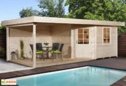 Abri Design Fides 3 (Plusieurs Tailles) 28mm -Promos Jardin Garage Magasin abri bois fides 3 brut 1