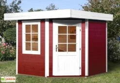 Abri Design Fides 1 (Plusieurs Tailles) 28mm 8 Abri Design Fides 1 (Plusieurs Tailles) 28mm -Promos Jardin Garage Magasin abri bois fides rouge 1