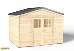 Abri De Jardin En Bois D’épicéa Brut Shelty+ 9 M² 6 Abri De Jardin En Bois D’épicéa Brut Shelty+ 9 M² -Promos Jardin Garage Magasin abri chalet jardin bois