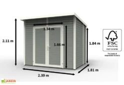 Abri De Jardin Bois 19mm Skur 4 239x181x211cm -Promos Jardin Garage Magasin abri de jardin bois 19mm skur 4 239x181x211cm