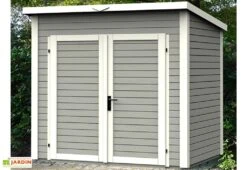 Abri De Jardin Bois 19mm Skur 4 239x181x211cm -Promos Jardin Garage Magasin abri de jardin bois adossable classic skur 4