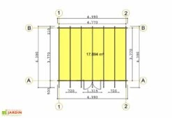 Abri De Jardin Bois Oxford (499x399x256) 6 Abri De Jardin Bois Oxford (499x399x256) -Promos Jardin Garage Magasin abri de jardin en bois oxford 2