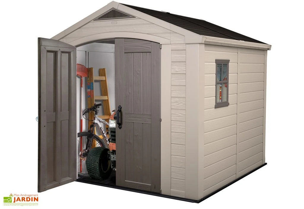 Keter Abri De Jardin Résine Sydney 88 257x255x243cm 6,6m² 2 Keter Abri De Jardin Résine Sydney 88 257x255x243cm 6,6m² – Image 2