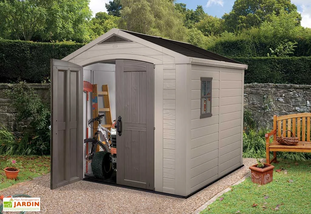 Keter Abri De Jardin Résine Sydney 88 257x255x243cm 6,6m² 1 Keter Abri De Jardin Résine Sydney 88 257x255x243cm 6,6m²