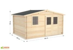 Abri De Jardin En Bois D’épicéa Brut Juno – 11,9 M² -Promos Jardin Garage Magasin abri dimensions