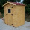 Abri De Jardin En Bois Eden 2,56 M² Ep. 16mm + Plancher
