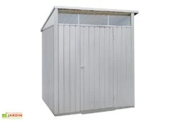 Abri De Jardin En Acier Galvanisé Duramax Modern 4 M² Gris Silver