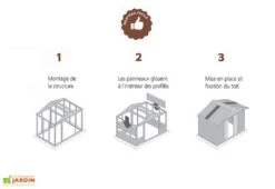 Abri De Jardin Acier Galvanisé Taupe Marron 376 X 303 Cm 11,39 M² 7 Abri De Jardin Acier Galvanisé Taupe Marron 376 X 303 Cm 11,39 M² -Promos Jardin Garage Magasin abri jardin acier galvanise marron beige tbsl 2 3