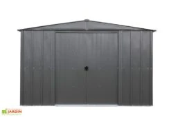 Abri De Jardin En Acier Galvanisé 8,5 M² 7 Abri De Jardin En Acier Galvanisé 8,5 M² -Promos Jardin Garage Magasin abri jardin acier galvanise noir 1