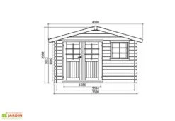 Solid Abri De Jardin Bois Chimay 28 Mm (358x298) Traité En Option 6 Solid Abri De Jardin Bois Chimay 28 Mm (358x298) Traité En Option -Promos Jardin Garage Magasin abri jardin bois 28 mm 2 2