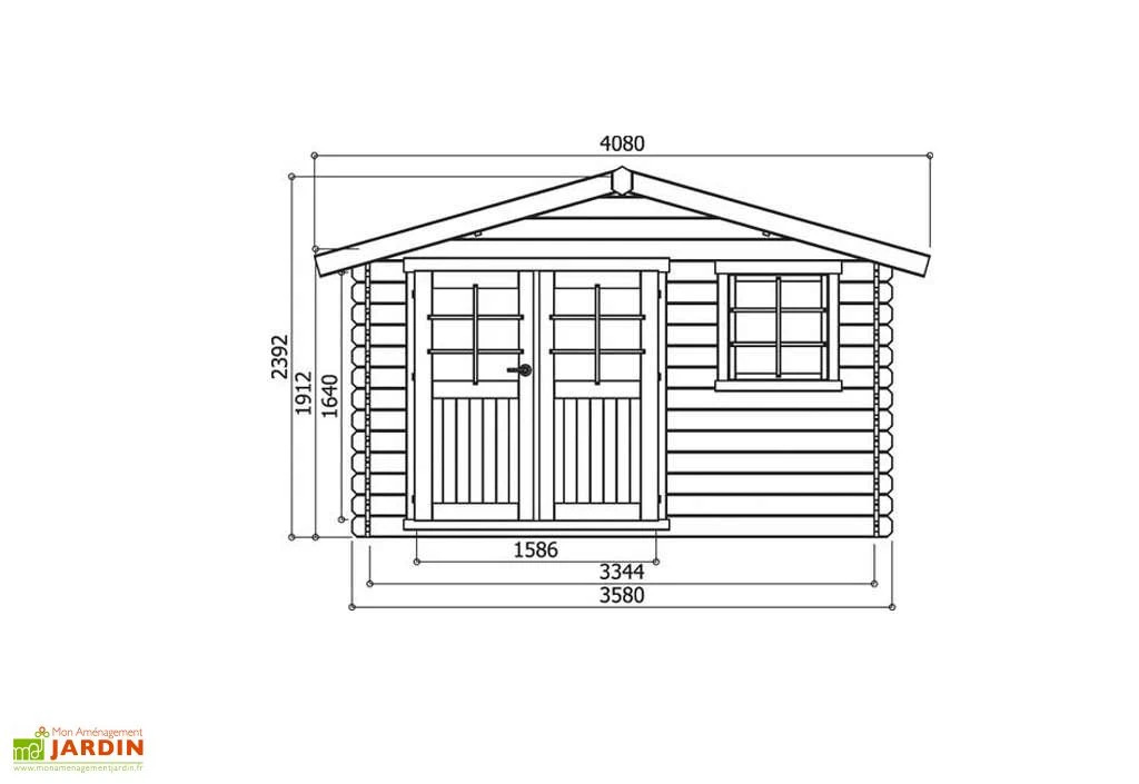 Solid Abri De Jardin Bois Chimay 28 Mm (358x298) Traité En Option 3 Solid Abri De Jardin Bois Chimay 28 Mm (358x298) Traité En Option – Image 3