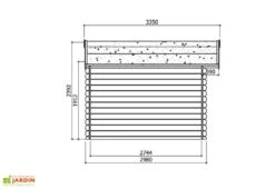 Solid Abri De Jardin Bois Chimay 28 Mm (358x298) Traité En Option 7 Solid Abri De Jardin Bois Chimay 28 Mm (358x298) Traité En Option -Promos Jardin Garage Magasin abri jardin bois 28 mm 3 2