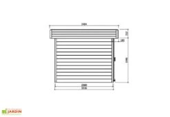 Solid Abri De Jardin Bois Malmo 28 Mm (391x301) -Promos Jardin Garage Magasin abri jardin bois 28 mm 3 4