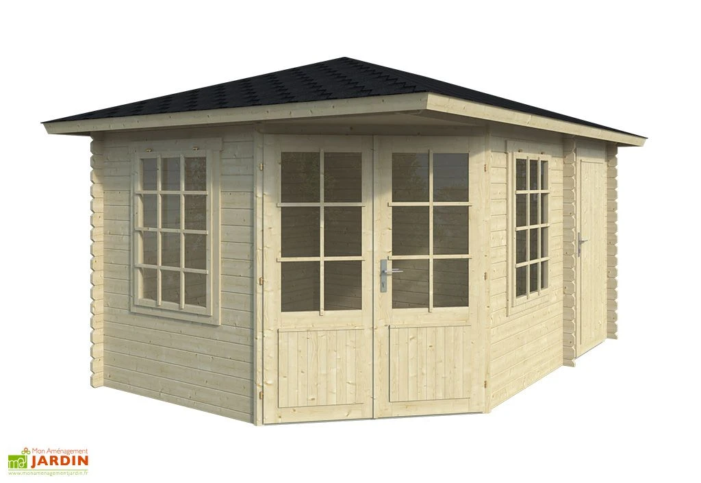 Abri De Jardin En Bois D’épicéa Brut Cassandra – 14,45 M² 1 Abri De Jardin En Bois D’épicéa Brut Cassandra – 14,45 M²