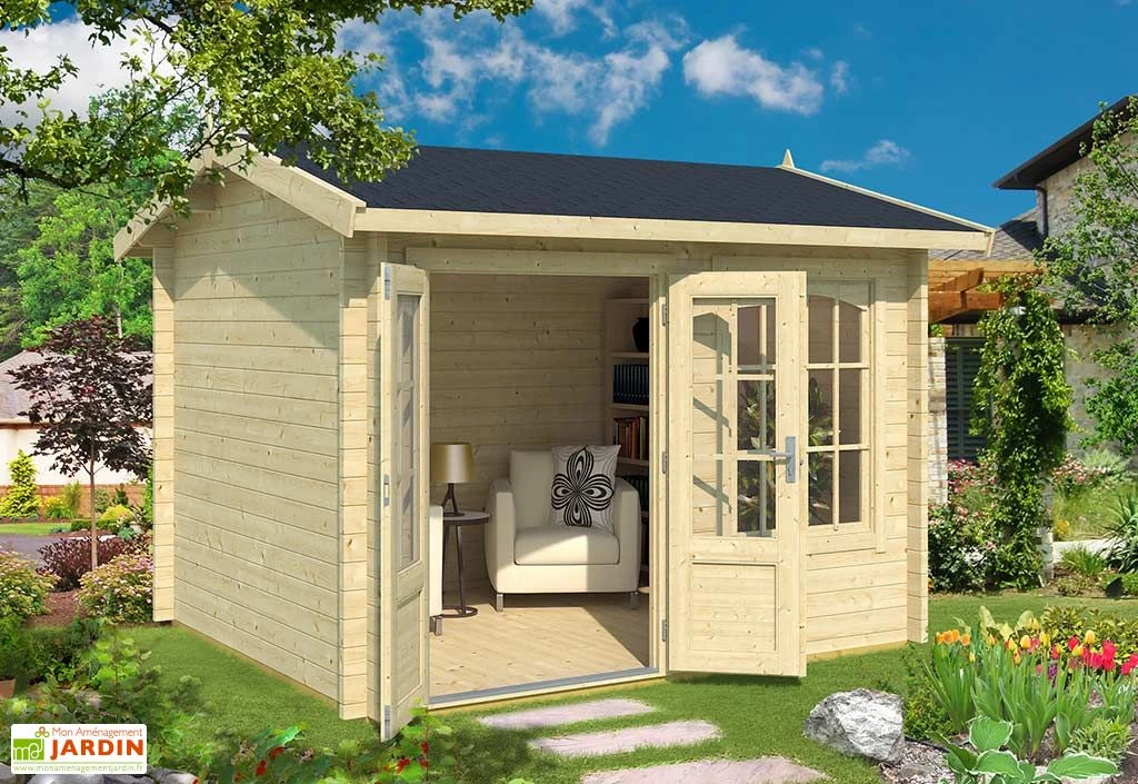 Abri De Jardin En Bois D’épicéa Brut Alex - 7,5 M² 1 Abri De Jardin En Bois D’épicéa Brut Alex - 7,5 M²