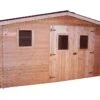 Abri De Jardin En Bois Douglas 28 Mm – 12,89 M² : 3,04 X 4,24 M