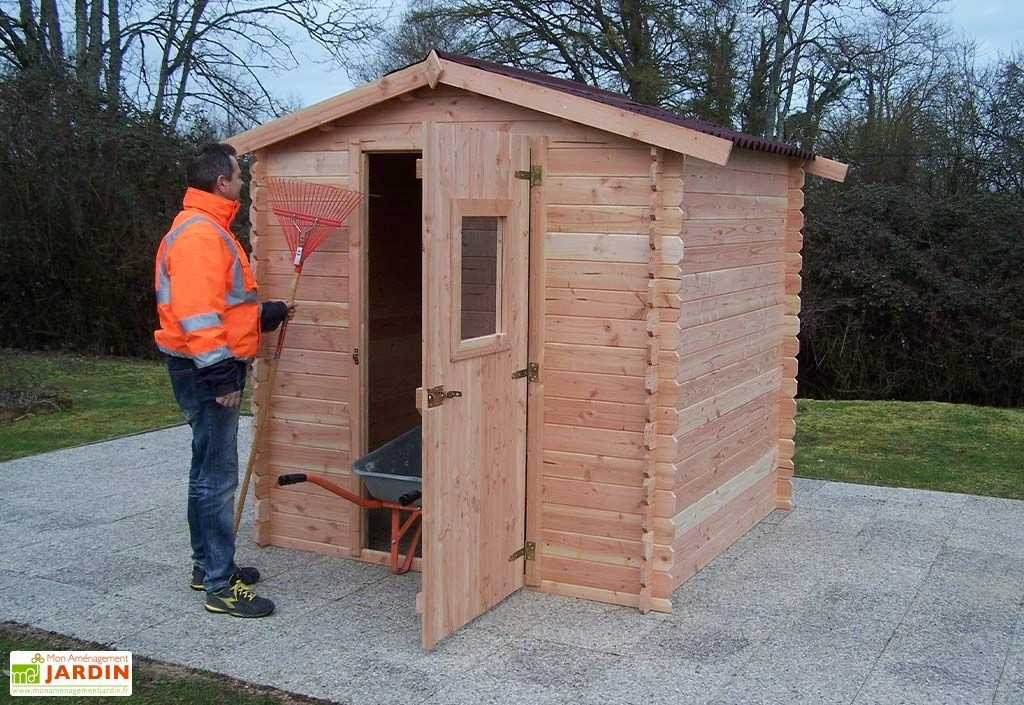 Abri De Jardin En Bois Douglas 20 Mm – 4,71 M² : 2,31 X 2,04 M 3 Abri De Jardin En Bois Douglas 20 Mm – 4,71 M² : 2,31 X 2,04 M – Image 3