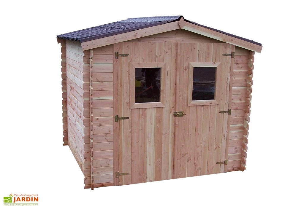 Abri De Jardin En Bois Douglas 20 Mm – 5,71 M² : 2,63 X 2,17 M 1 Abri De Jardin En Bois Douglas 20 Mm – 5,71 M² : 2,63 X 2,17 M