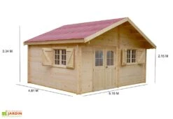 Abri De Jardin En Bois D’Épicéa Brut 24 M² -Promos Jardin Garage Magasin abri jardin bois epicea brut 24 m 2
