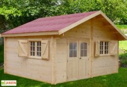 Abri De Jardin En Bois D’Épicéa Brut 24 M²