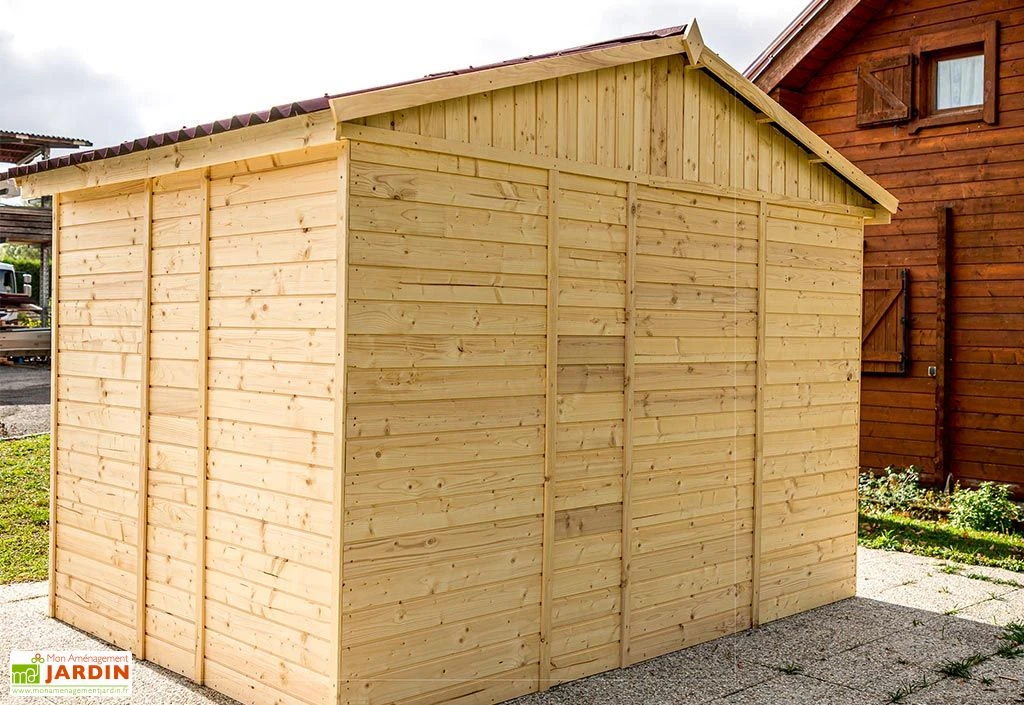 Abri De Jardin En Bois D’Épicéa Brut 6,6 M² 5 Abri De Jardin En Bois D’Épicéa Brut 6,6 M² – Image 5