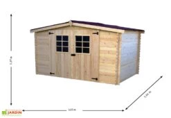 Abri De Jardin En Bois D’Épicéa Brut 9 M² 5 Abri De Jardin En Bois D’Épicéa Brut 9 M² -Promos Jardin Garage Magasin abri jardin bois epicea brut 9 m