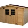 Abri De Jardin En Bois D’épicéa Brut 9,42 M²