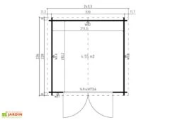 Abri De Jardin En Bois D’Épicéa Brut Anny 4,76 M² -Promos Jardin Garage Magasin abri jardin bois epicea brut anny 476m 2