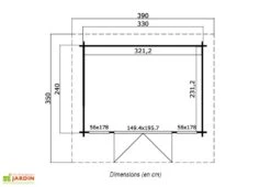 Abri De Jardin En Bois D’Épicéa Brut Barbados Mini 7 M² -Promos Jardin Garage Magasin abri jardin bois epicea brut barbados mini 7 m 2