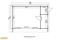 Abri De Jardin En Bois D’Épicéa Brut Java (22 M²) 5 Abri De Jardin En Bois D’Épicéa Brut Java (22 M²) -Promos Jardin Garage Magasin abri jardin bois epicea brut java 22 m 2