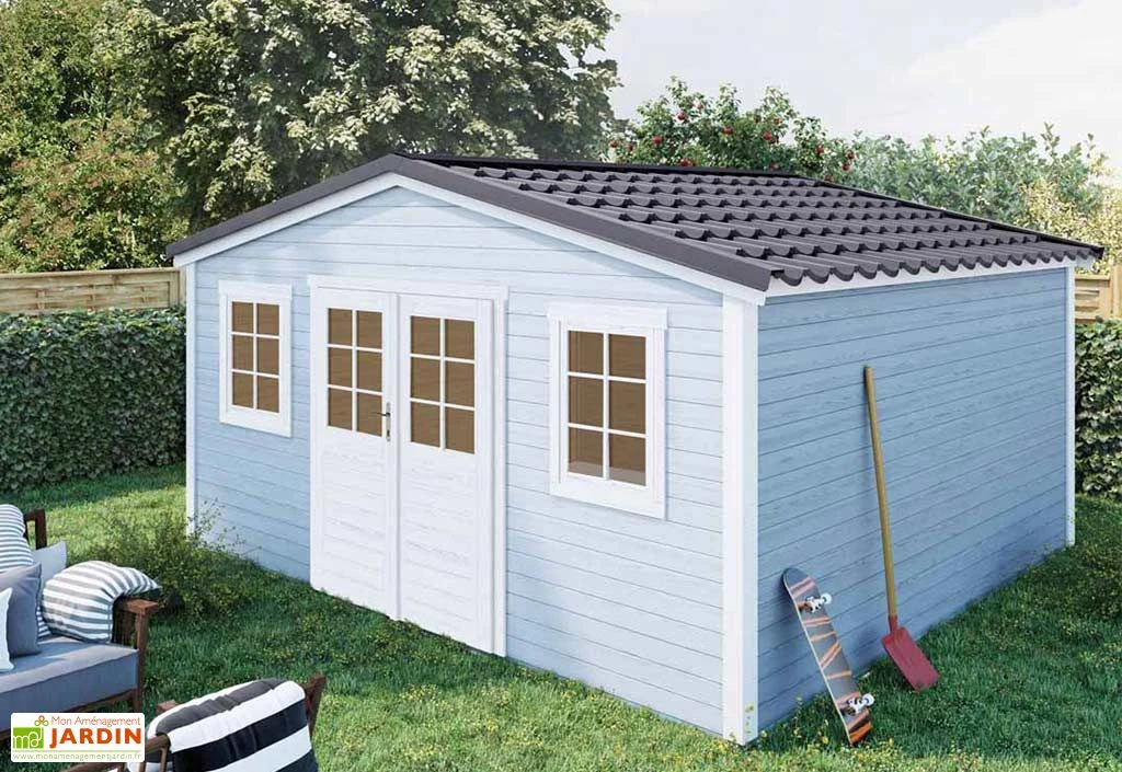 Abri De Jardin En Bois D’épicéa Brut Shelty+ 18 M² 2 Abri De Jardin En Bois D’épicéa Brut Shelty+ 18 M² – Image 2