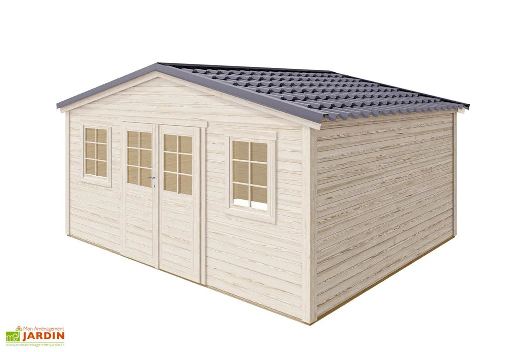 Abri De Jardin En Bois D’épicéa Brut Shelty+ 18 M² 1 Abri De Jardin En Bois D’épicéa Brut Shelty+ 18 M²