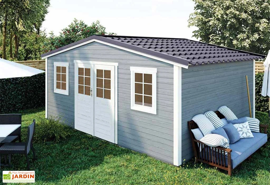 Abri De Jardin En Bois D’épicéa Brut Shelty+ 20 M² 2 Abri De Jardin En Bois D’épicéa Brut Shelty+ 20 M² – Image 2