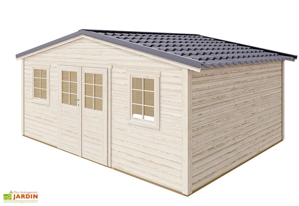 Abri De Jardin En Bois D’épicéa Brut Shelty+ 20 M² 1 Abri De Jardin En Bois D’épicéa Brut Shelty+ 20 M²