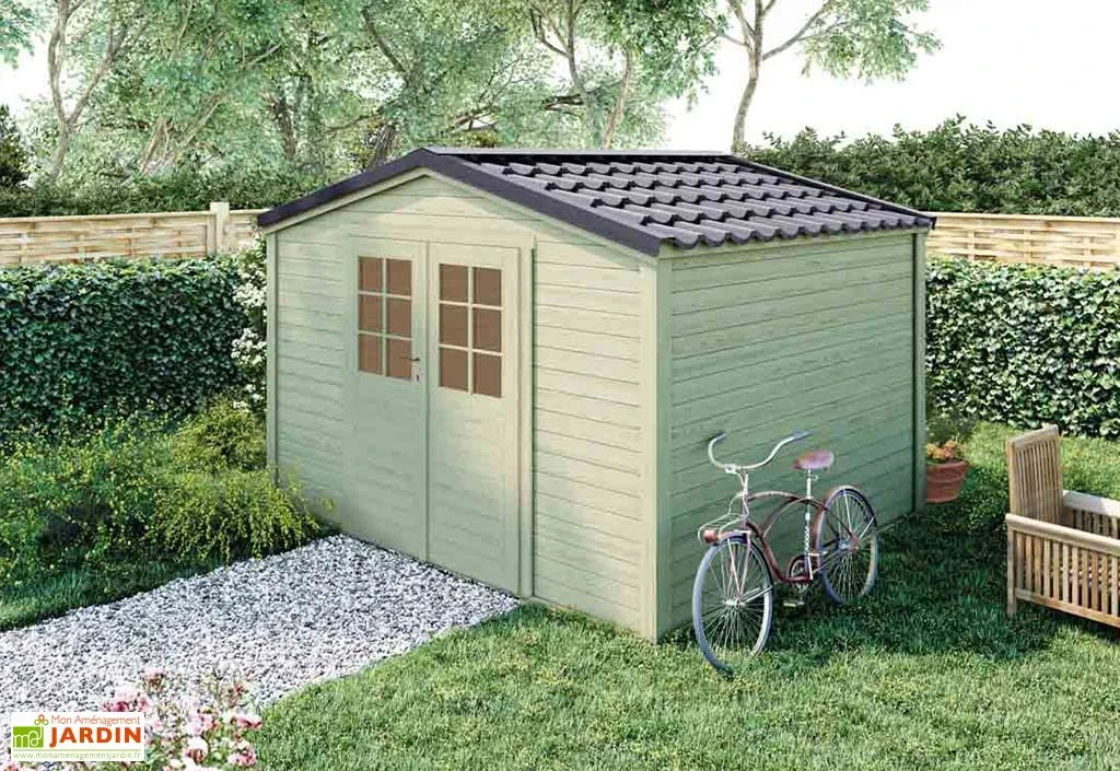 Abri De Jardin En Bois D’épicéa Brut Shelty+ 9 M² 2 Abri De Jardin En Bois D’épicéa Brut Shelty+ 9 M² – Image 2