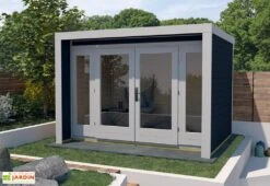 Abri De Jardin En Bois D’Épicéa Design 263 T3 - 8,7 M² (3 Coloris) -Promos Jardin Garage Magasin abri jardin bois epicea design 263 t3 87m 2