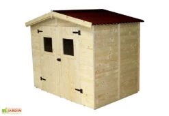 Abri De Jardin En Bois D’épicéa Brut Avec Plancher 5,04 M²