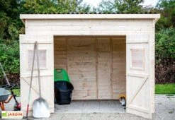 Abri De Jardin En Bois D’Épicéa Massif Brut 6,6 M² -Promos Jardin Garage Magasin abri jardin bois epicea massif brut 66m 3