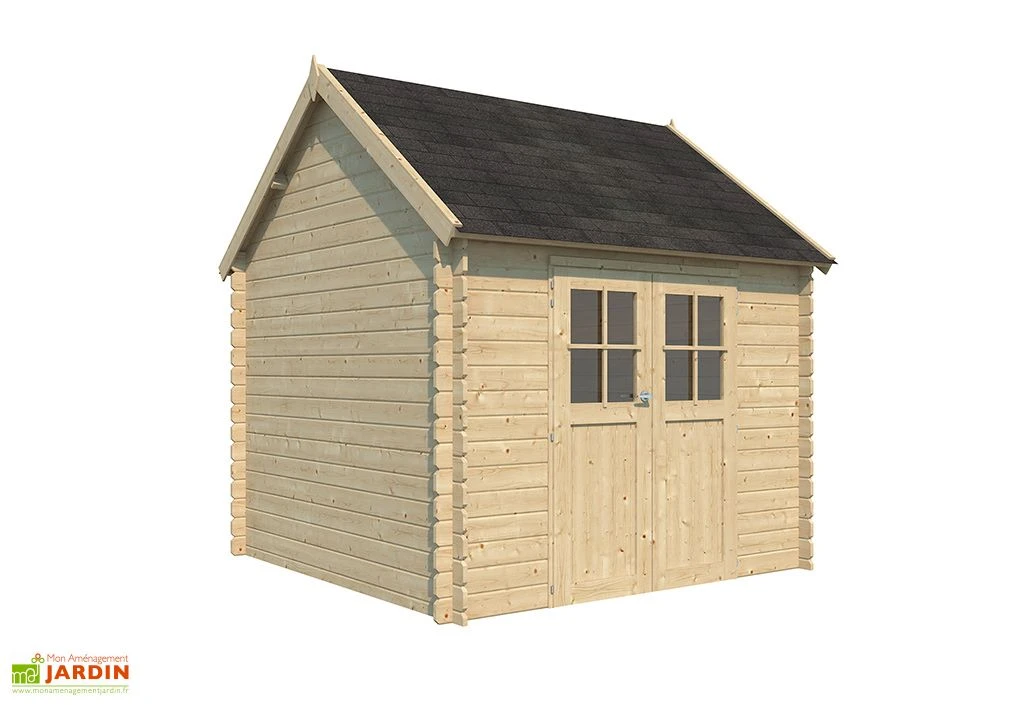 Abri De Jardin En Bois D’Épicéa Avec Toit En Shingle Gloucester 8 M² 1 Abri De Jardin En Bois D’Épicéa Avec Toit En Shingle Gloucester 8 M²