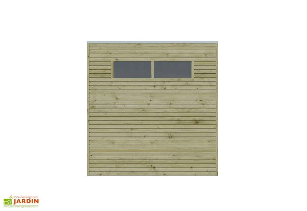 Abri De Jardin En Bois D’épicéa Traité Qube 6,3 M² 4 Abri De Jardin En Bois D’épicéa Traité Qube 6,3 M² – Image 4