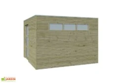 Abri De Jardin En Bois D’épicéa Traité Qube 9 M² -Promos Jardin Garage Magasin abri jardin bois epicea traite qube 9m 2