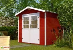 Abri De Jardin En Bois D’Épicéa WekaLine 6,1 M² (3 Coloris) -Promos Jardin Garage Magasin abri jardin bois epicea wekaline 6 1 m 3 coloris 3