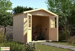 Abri De Jardin En Bois D’Épicéa WekaLine 7 M² (3 Coloris) -Promos Jardin Garage Magasin abri jardin bois epicea wekaline 7 m 3 coloris 5
