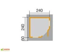 Abri Design Fides 1 (Plusieurs Tailles) 28mm 10 Abri Design Fides 1 (Plusieurs Tailles) 28mm -Promos Jardin Garage Magasin abri jardin bois fides 240