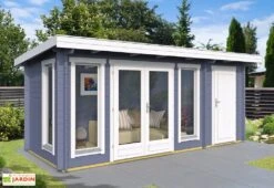 Abri De Jardin Moderne En Bois D’épicéa Brut Milford – 14,68 M² 4 Abri De Jardin Moderne En Bois D’épicéa Brut Milford – 14,68 M² -Promos Jardin Garage Magasin abri jardin bois peint milford