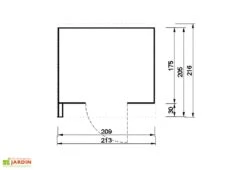 Abri De Jardin En Bois Riva 4,3 M² (2 Coloris) -Promos Jardin Garage Magasin abri jardin bois riva 4 3 m 2 coloris 4