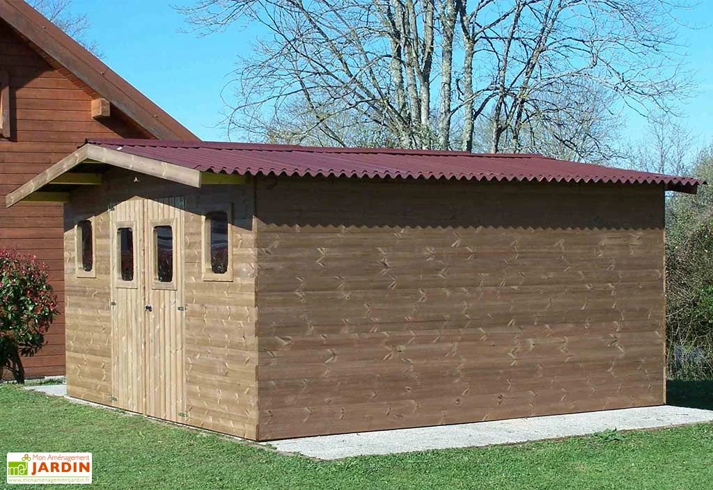 Abri De Jardin En Bois D’épicéa Traité Thermabri – 20 M² 1 Abri De Jardin En Bois D’épicéa Traité Thermabri – 20 M²